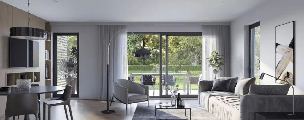 Séjour - Appartement Luxueux avec Jardin à Le Plessis-Robinson