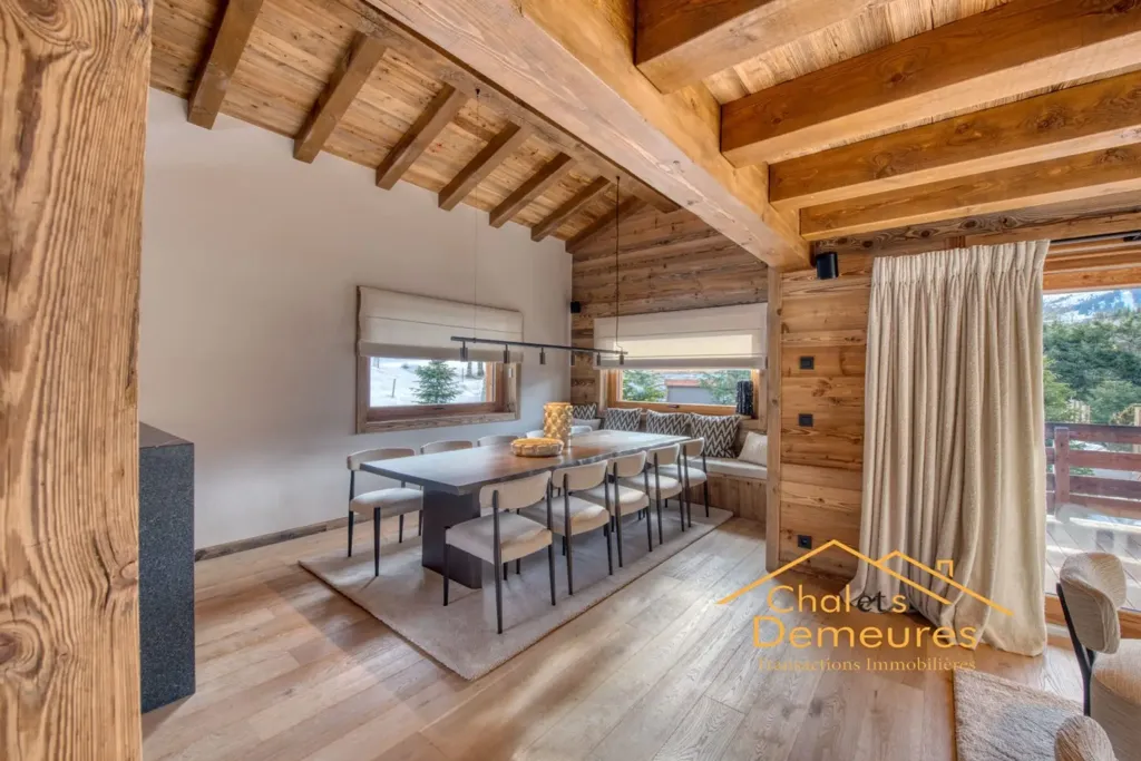 Söögituba - Luxury Chalet with Spa near Megève