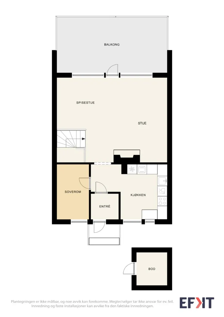 Plan - Terraced House with Terrace in Ekromskogen