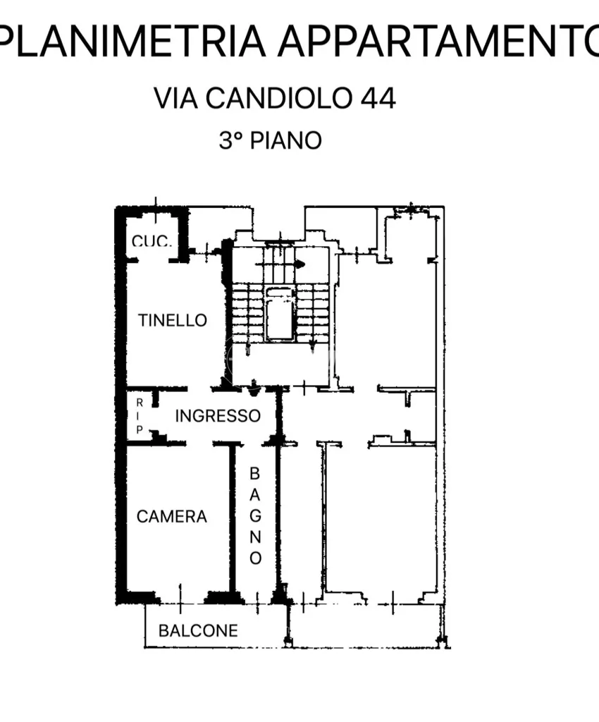 Floor Plan - Bright Two-Bedroom Apartment with Balcony in Turin