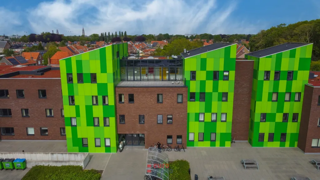 Õhuvaade - Spacious Student Studio with Terrace in Bruges