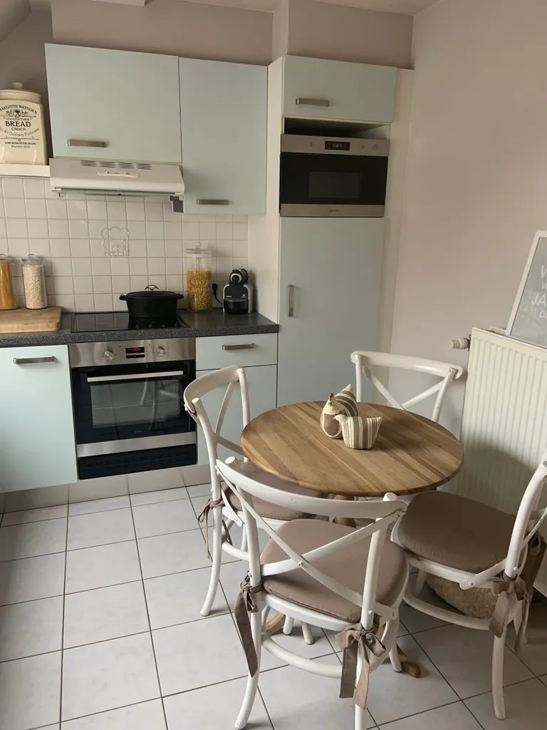 Köök - Duplex Apartment with Terrace in Waregem
