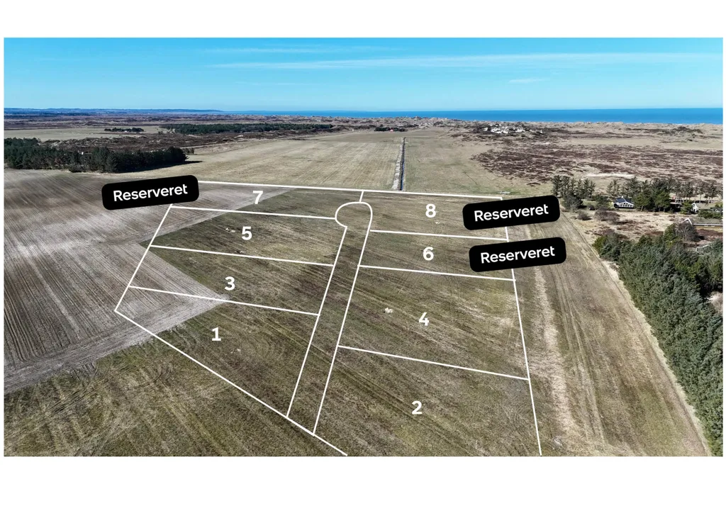 Vue aérienne - Vacation Plot with Sea View in Rødhus