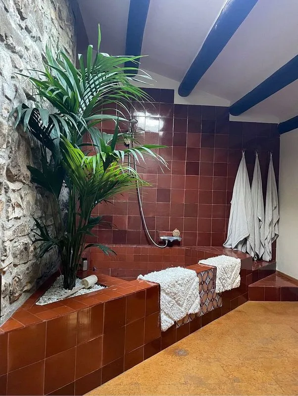 Salles de bain - Rustic Chalet with Pool in Canet d'Adri