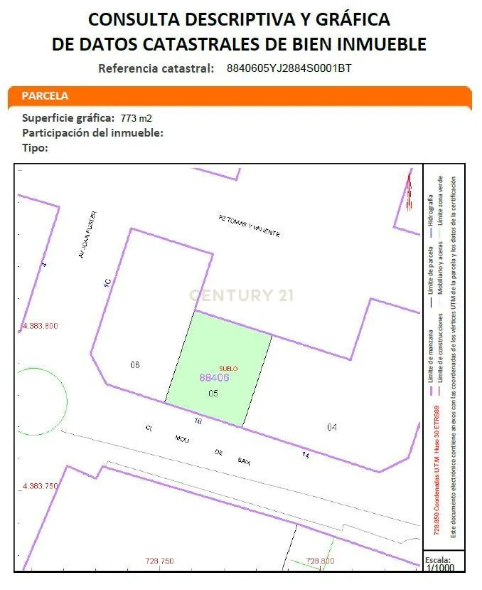 Plan - Urban Plot with Development Potential in Massamagrell