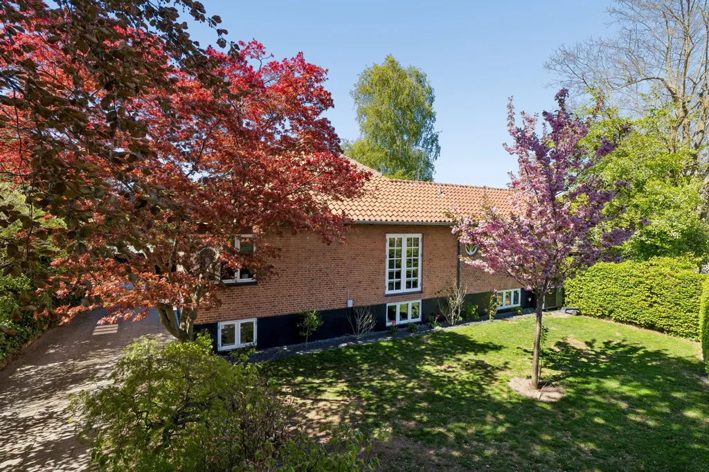 Aerial - Charming Brick Villa with Terrace in Birkerød