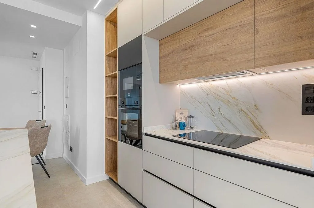 Köök - Apartment with Pool and Terrace in Torre-Pacheco