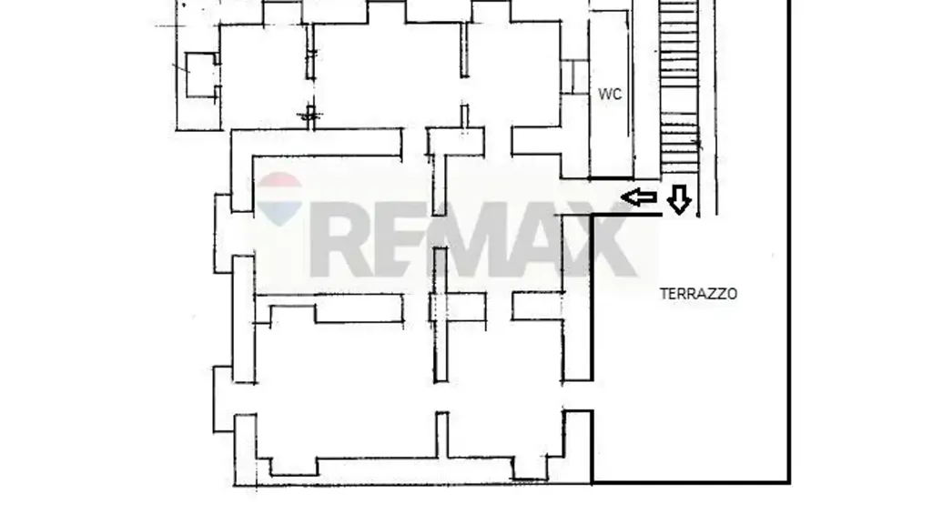 Plan - Historic Apartment with Terraces in Matera
