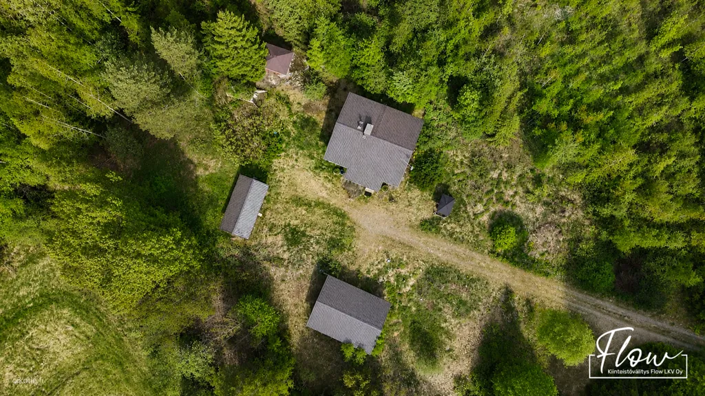 Vue aérienne - Compact Cottage with Garden in Viitasaari