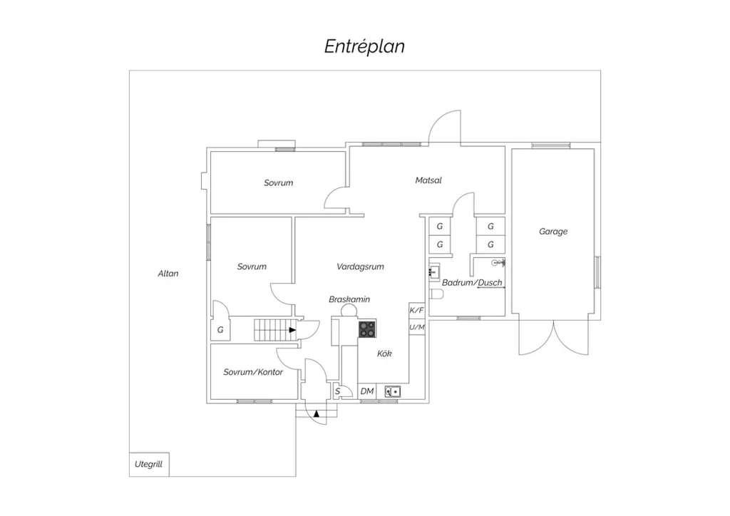 Plan - Villa with Mountain Terrace View in Tyresö Brevik
