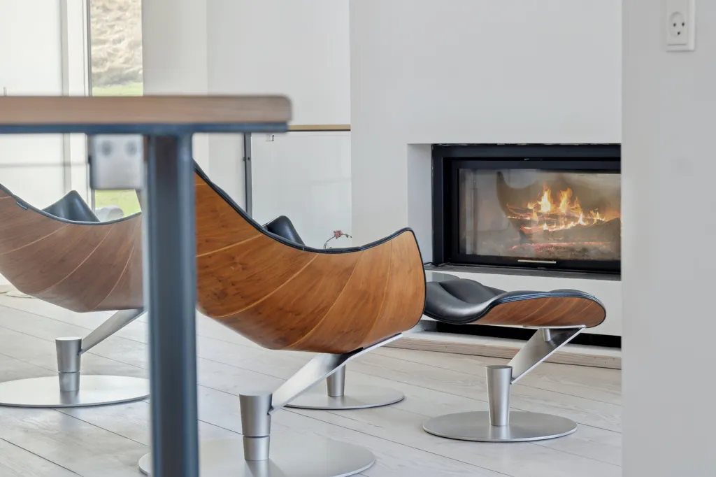 Séjour - Modern House with Stringent Architecture in Stouby