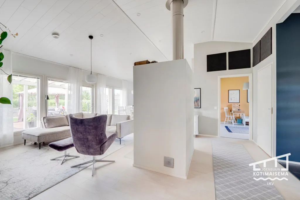 Soggiorno - Modern Detached House with Sauna in Joensuu