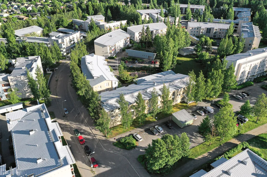 Õhuvaade - Efficient Two-Bedroom Flat with Balcony in Oulu