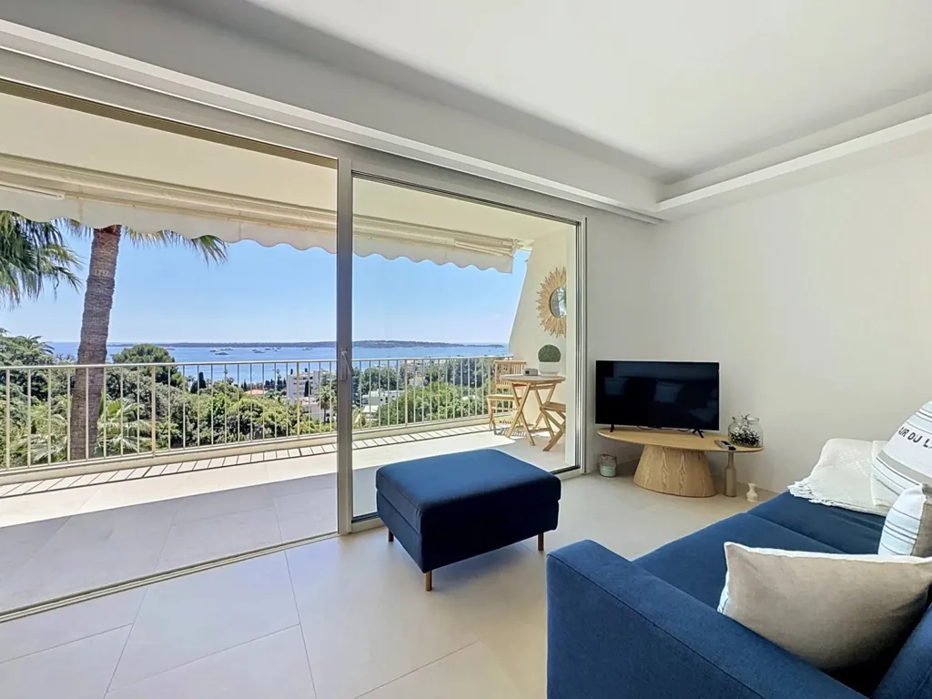 Séjour - Appartement 2P Vue Mer à Cannes Californie