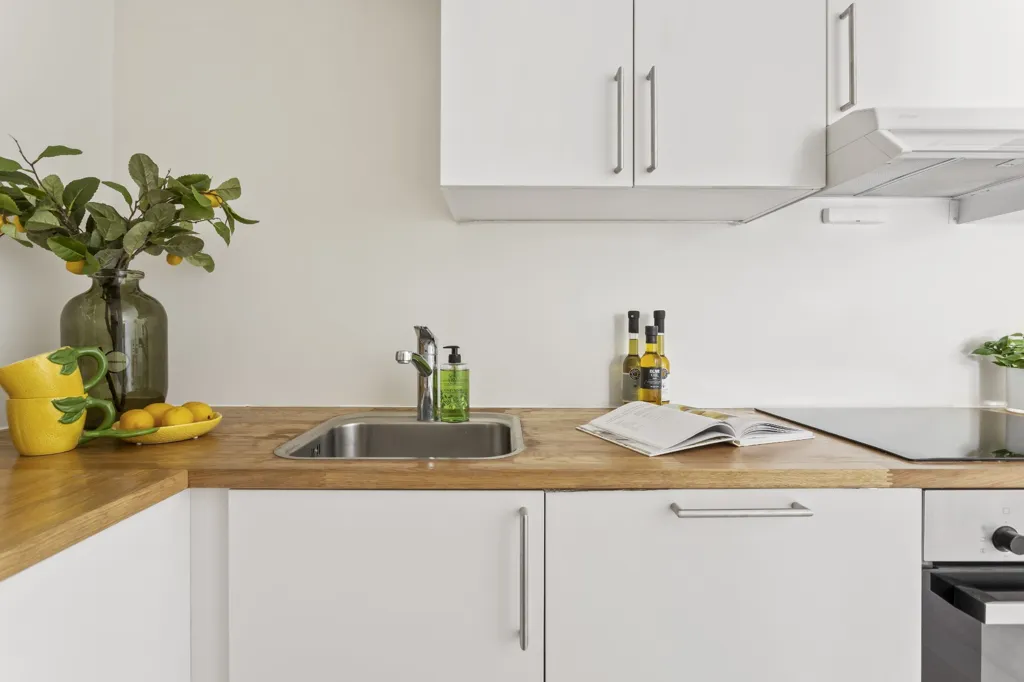 Cuisine - Modern 2-Bedroom Apartment with Terrace in Nesttun