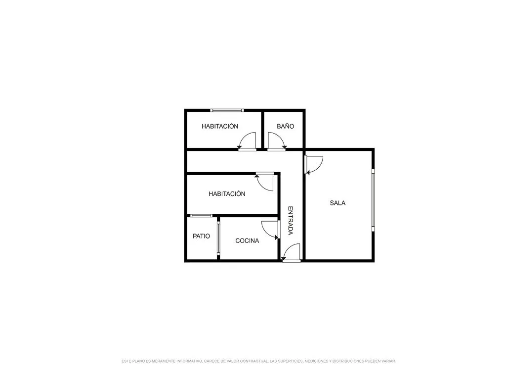 Planimetria - Apartment with Balcony in Cantillana, Sevilla
