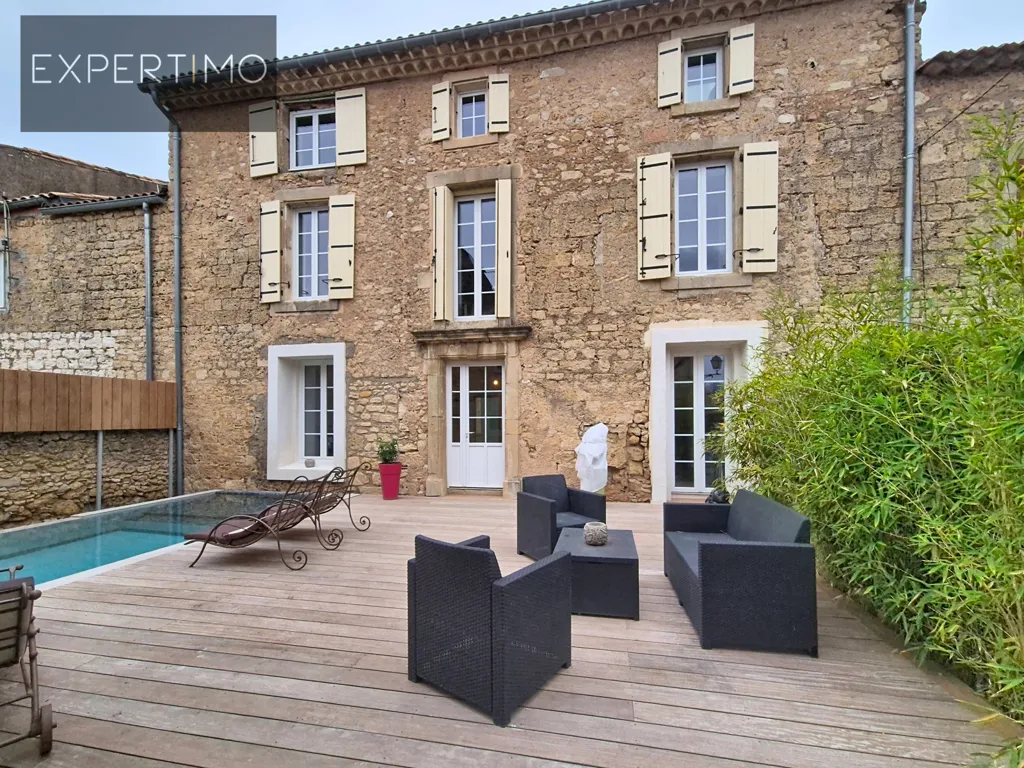 Aed - Rustic Village House with Pool in Puisserguier
