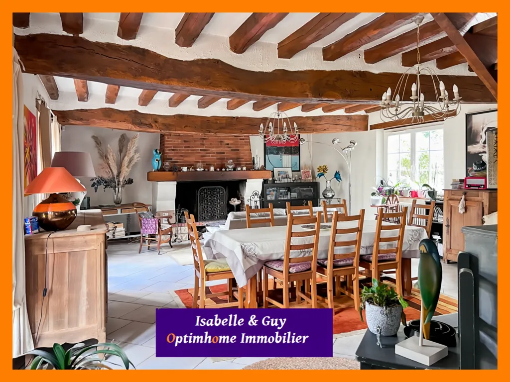 Dining Room - Two-Home Estate with Large Garden in Eure