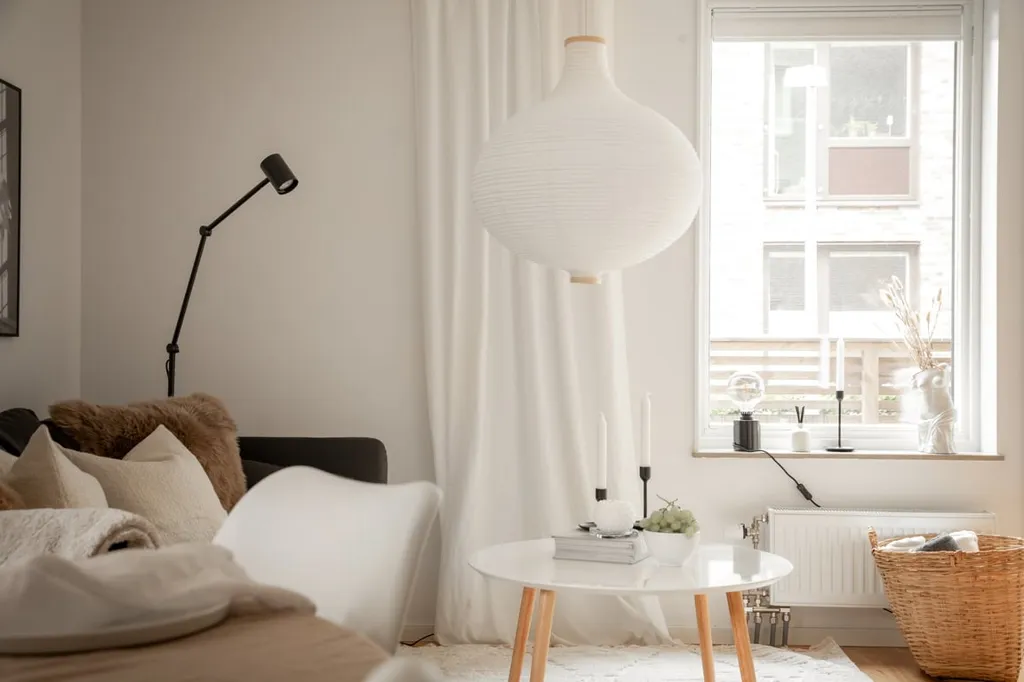 Living Room - Modern Apartment with Terrace in Kvarnbyn