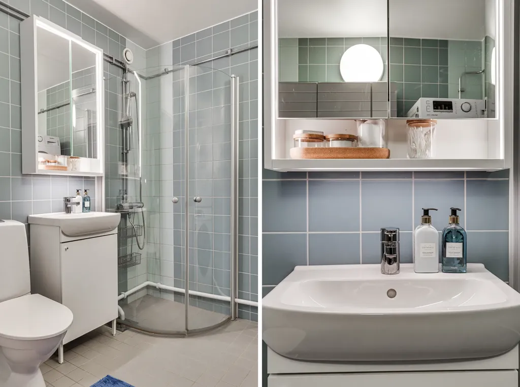 Salles de bain - Modern Flat with Balcony in Märsta