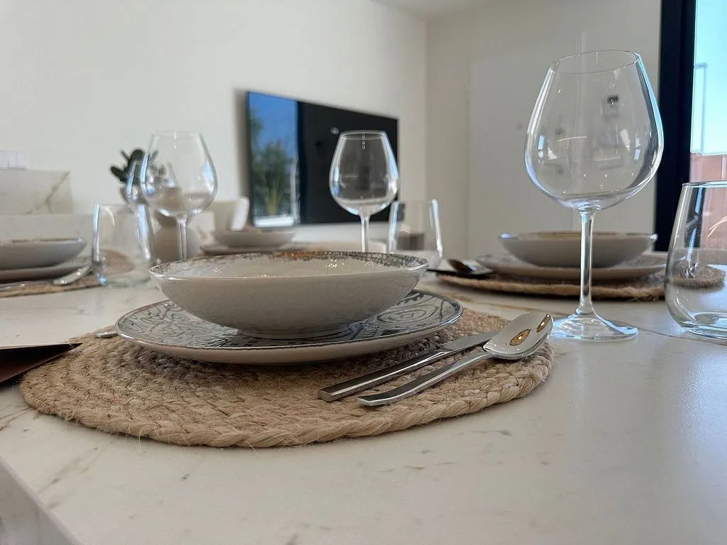 Söögituba - Luxury Semidetached House with Pool in Santiago de la Ribera