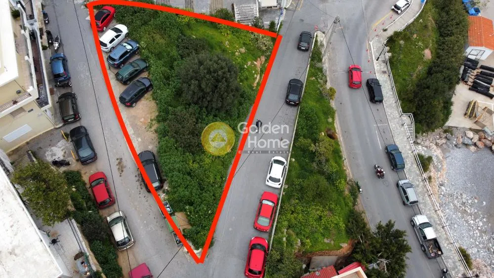 Õhuvaade - Plot for Development with Sea View in Agios Nikolaos Centre