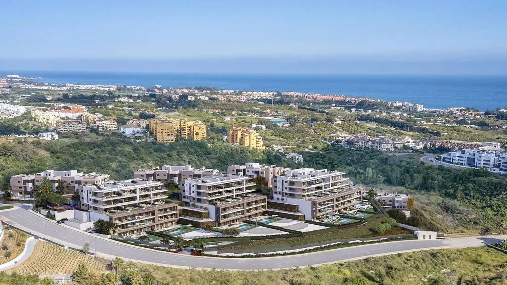 Õhuvaade - 2-Bedroom Penthouse with Pool in Estepona
