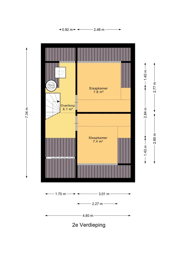 Plan - Modernised Townhouse with Rooftop Space in Gouda