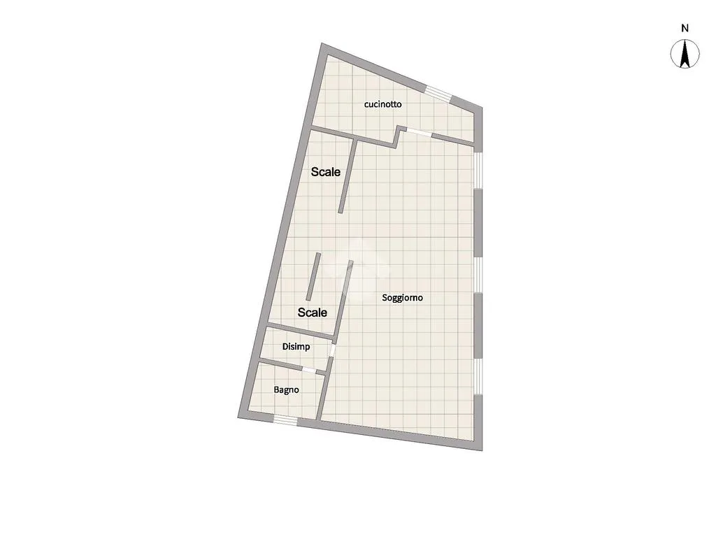 Floor Plan - Semi-detached House with Panoramic Views in Osimo