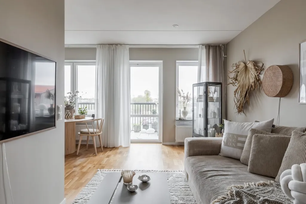 Séjour - Modern Flat with West Balcony in Norra Ormesta
