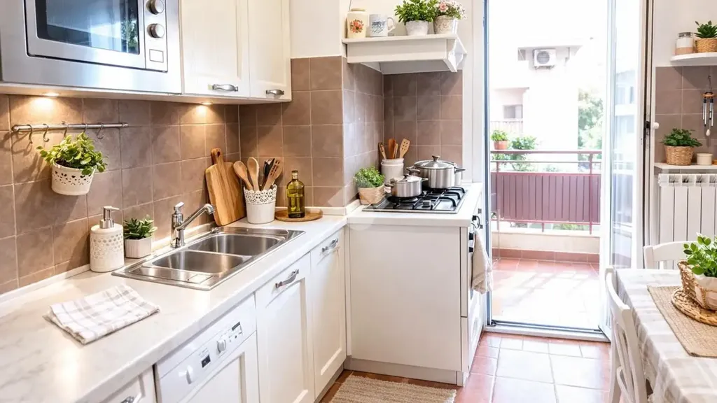 Köök - Apartment with Balcony in Ladispoli