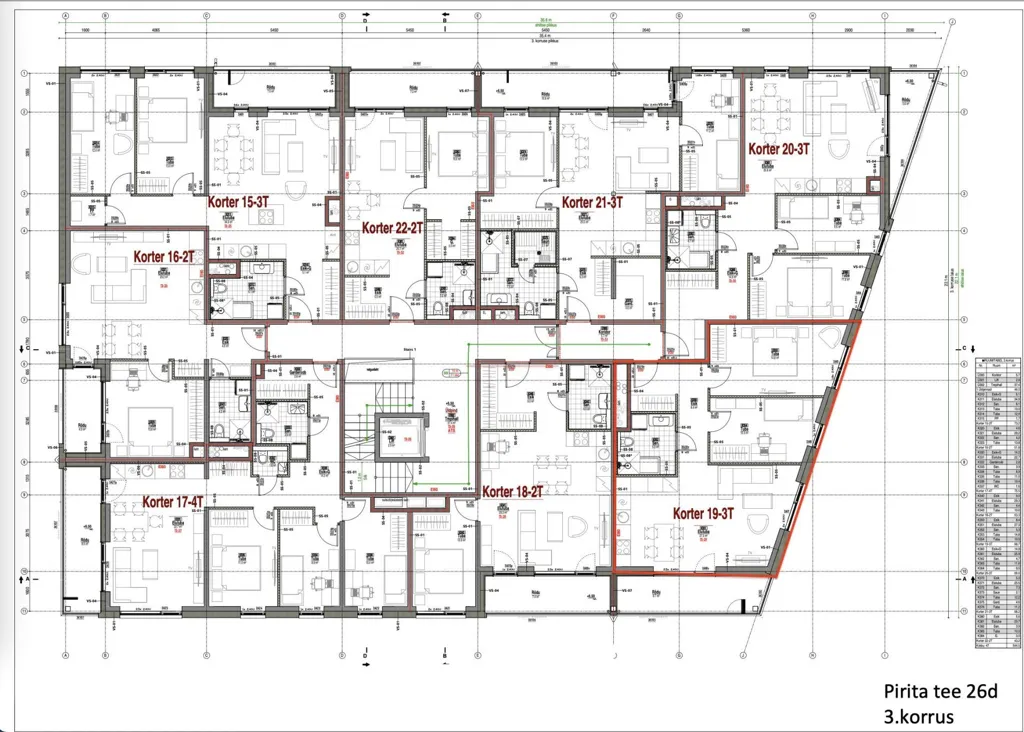 Plan - New Building Apartment with Park View in Pirita
