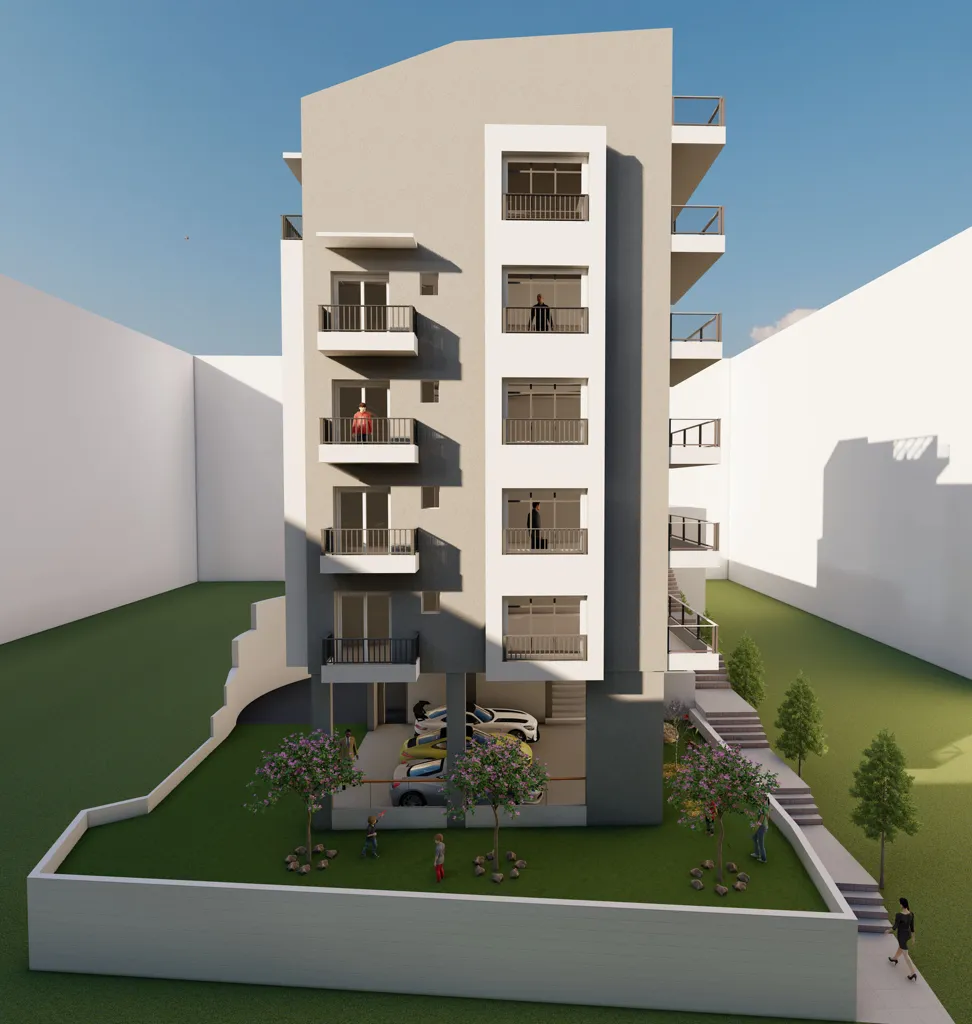 Under Construction Flat with Parking in Kavala