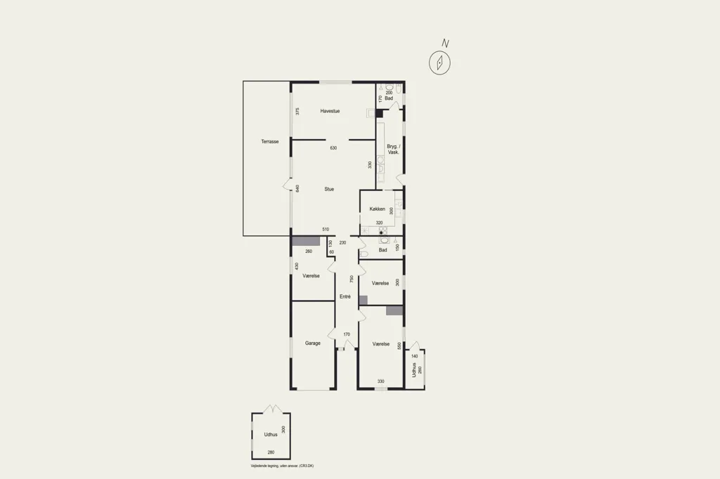 Plan - Maison 5 pièces à Højby