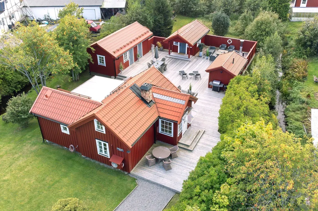 Vista aerea - Cottage with Private Stream in Stenö