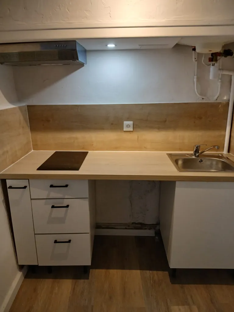 Cuisine - Studio Rénové au Cœur de La Valette