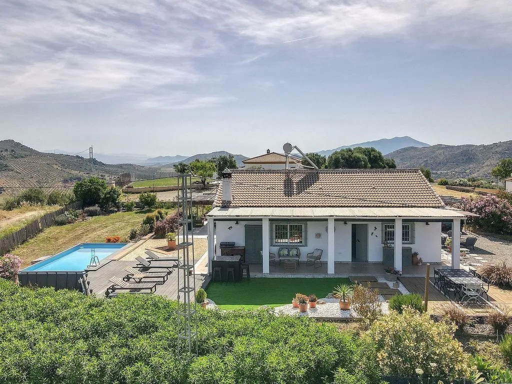 Vue aérienne - Rustic House with Pool in Tolox