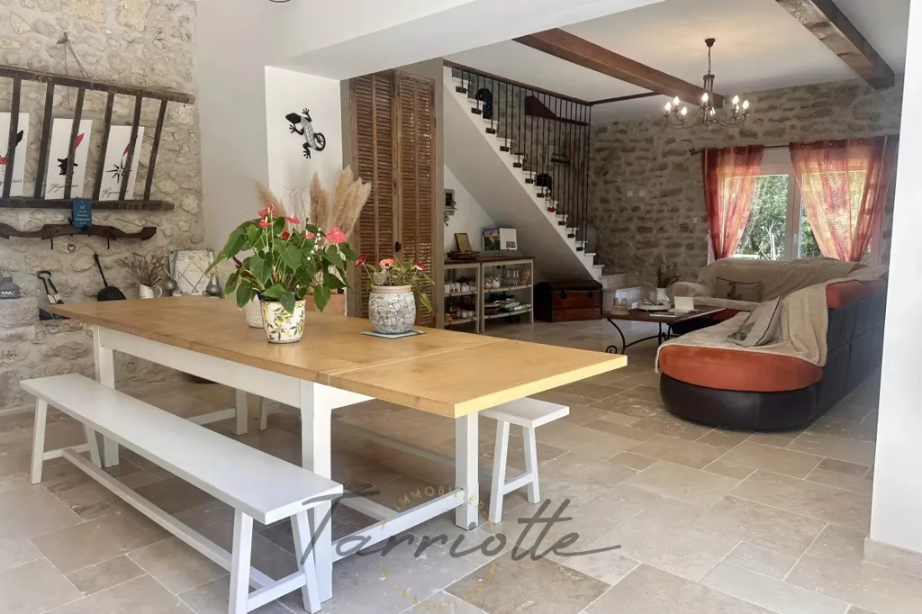 Salle à manger - Mas en Pierre avec Piscine près de Grignan