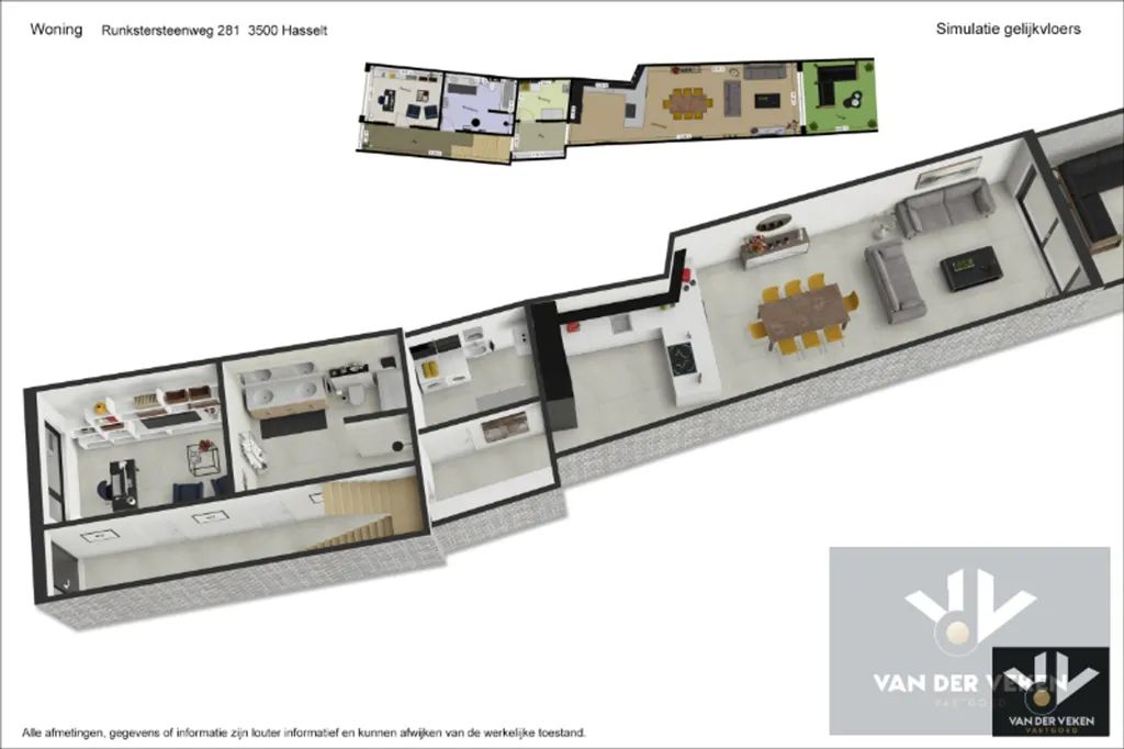 Plan - Résidence Rénovée avec Terrasse à Hasselt