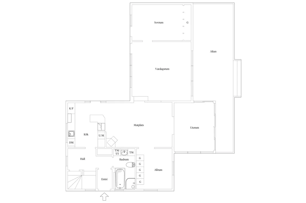 Floor Plan - Detached Villa with Garden in Vinslöv