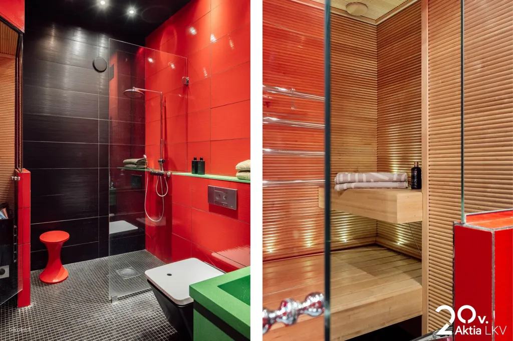 Salles de bain - Distinctive Home with Bold Design in Kruununhaka