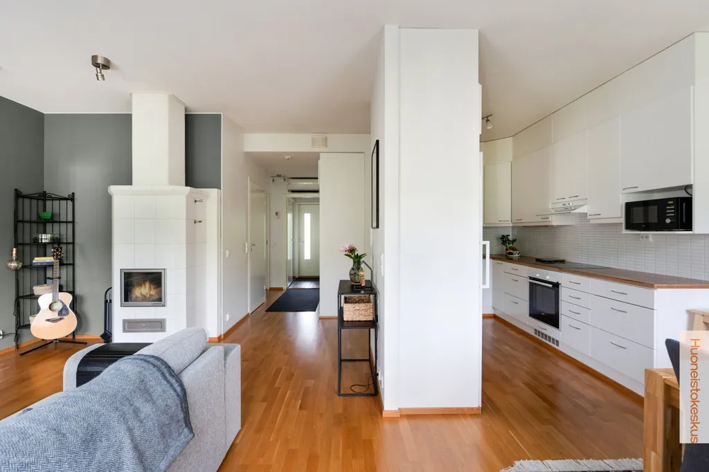 Kitchen - Quiet Apartment with Garden in Joensuu