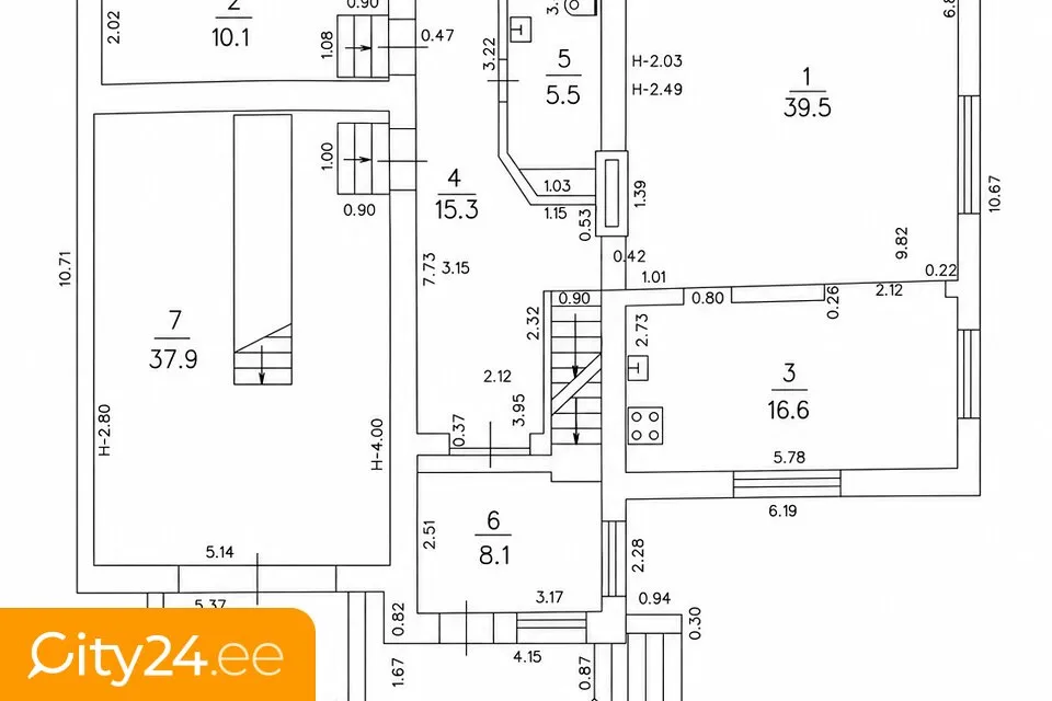Maison 5 pièces à Cēsis