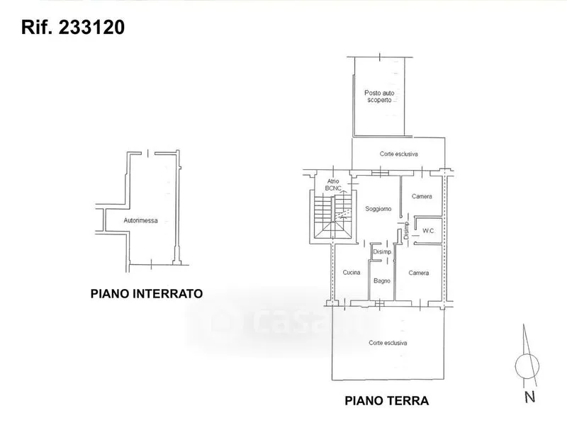 Plan - Ground Floor Flat with Garden in Spilimbergo Centre