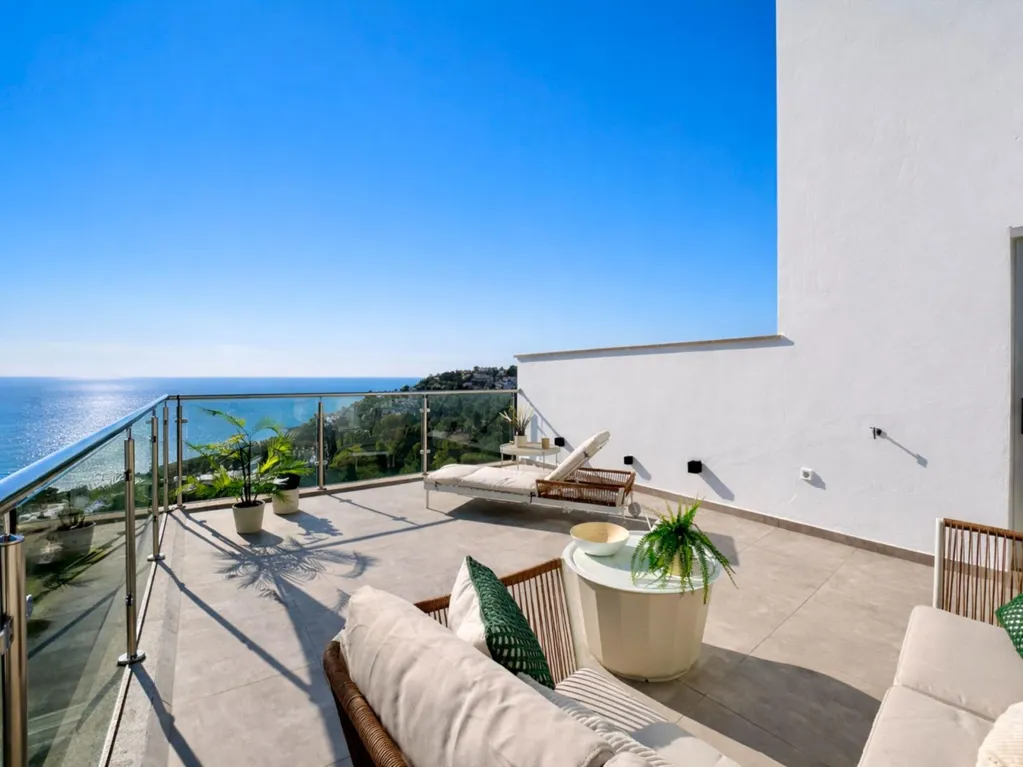 Terrasse - Penthouse with Sea Views in Velilla, Almuñécar