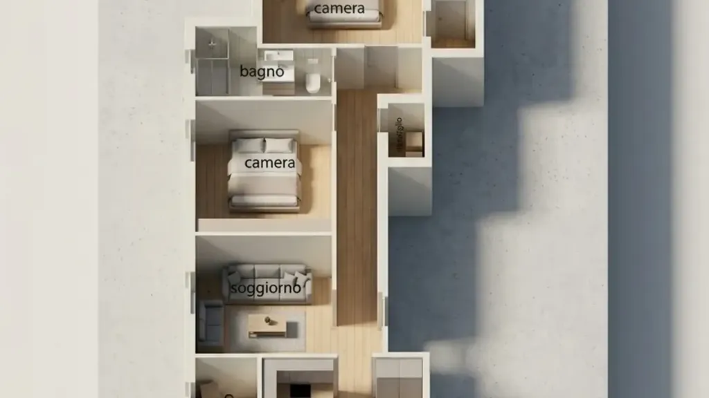 Plan - Apartment with Balcony in Fucecchio
