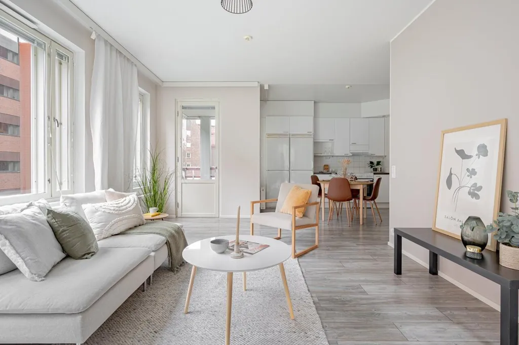 Séjour - City Apartment with Balcony in Helsinki