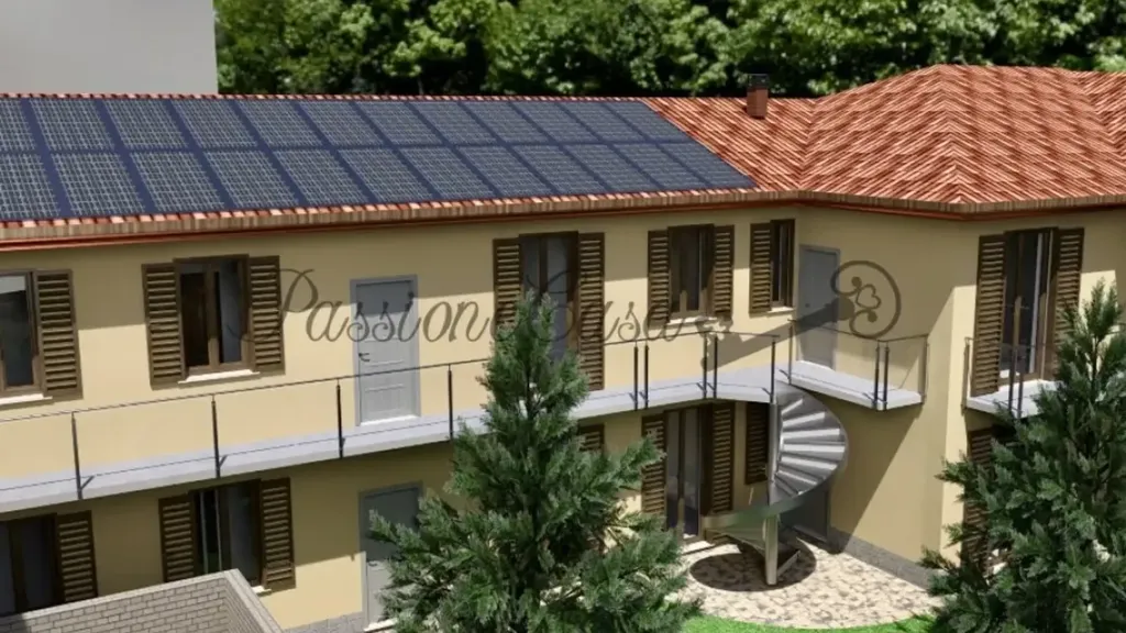 Õhuvaade - New Trilocale with Solar Panels in Vigevano