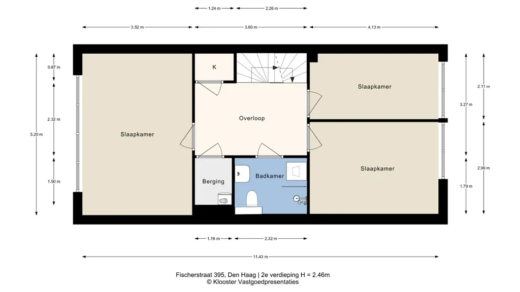 Floor Plan - Maisonette with Terrace in Transvaalkwartier