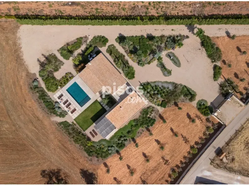 Aerial - Newly Built Finca with Pool in Campos